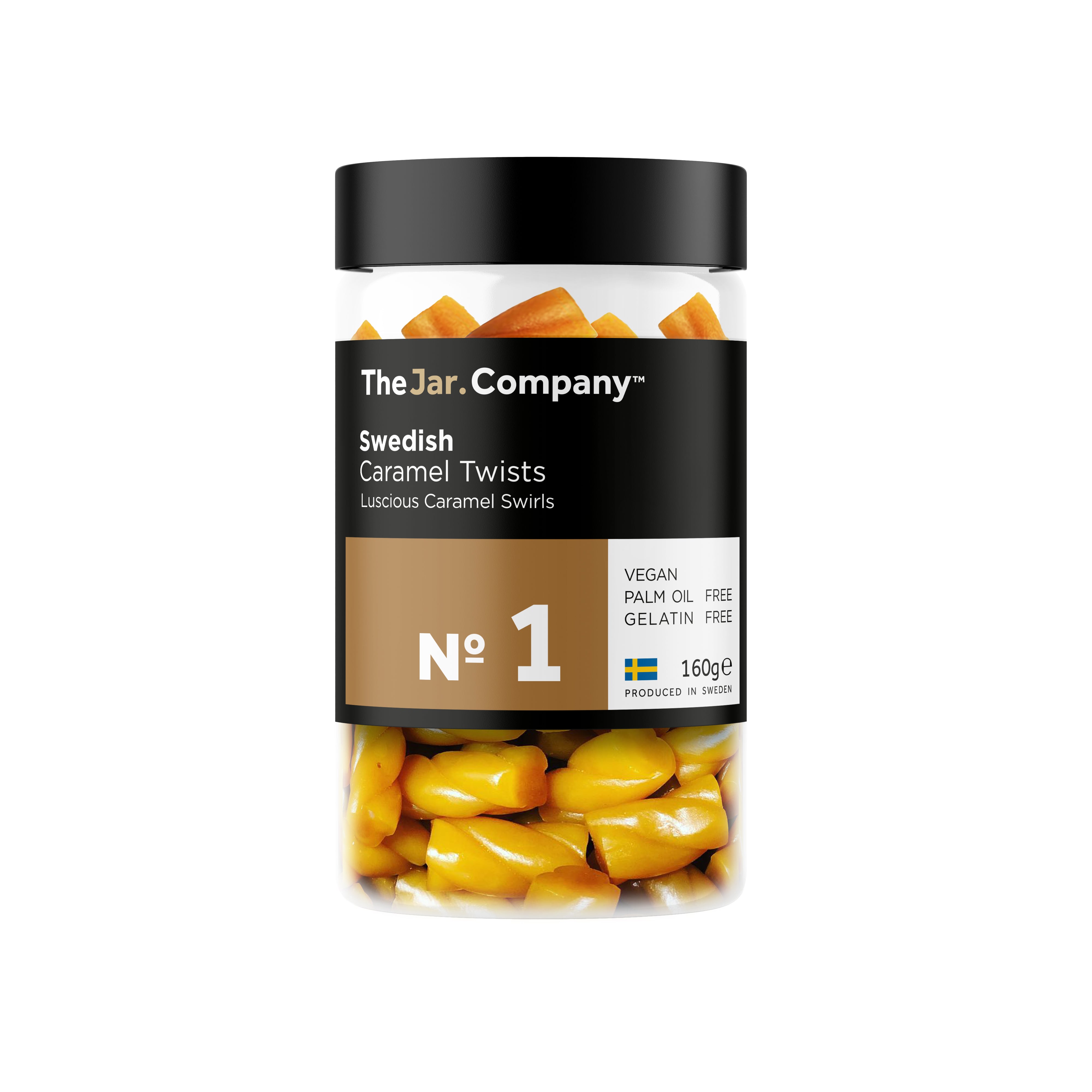 TheJar.Company | Swedish Candy - №1 - Caramel Twists