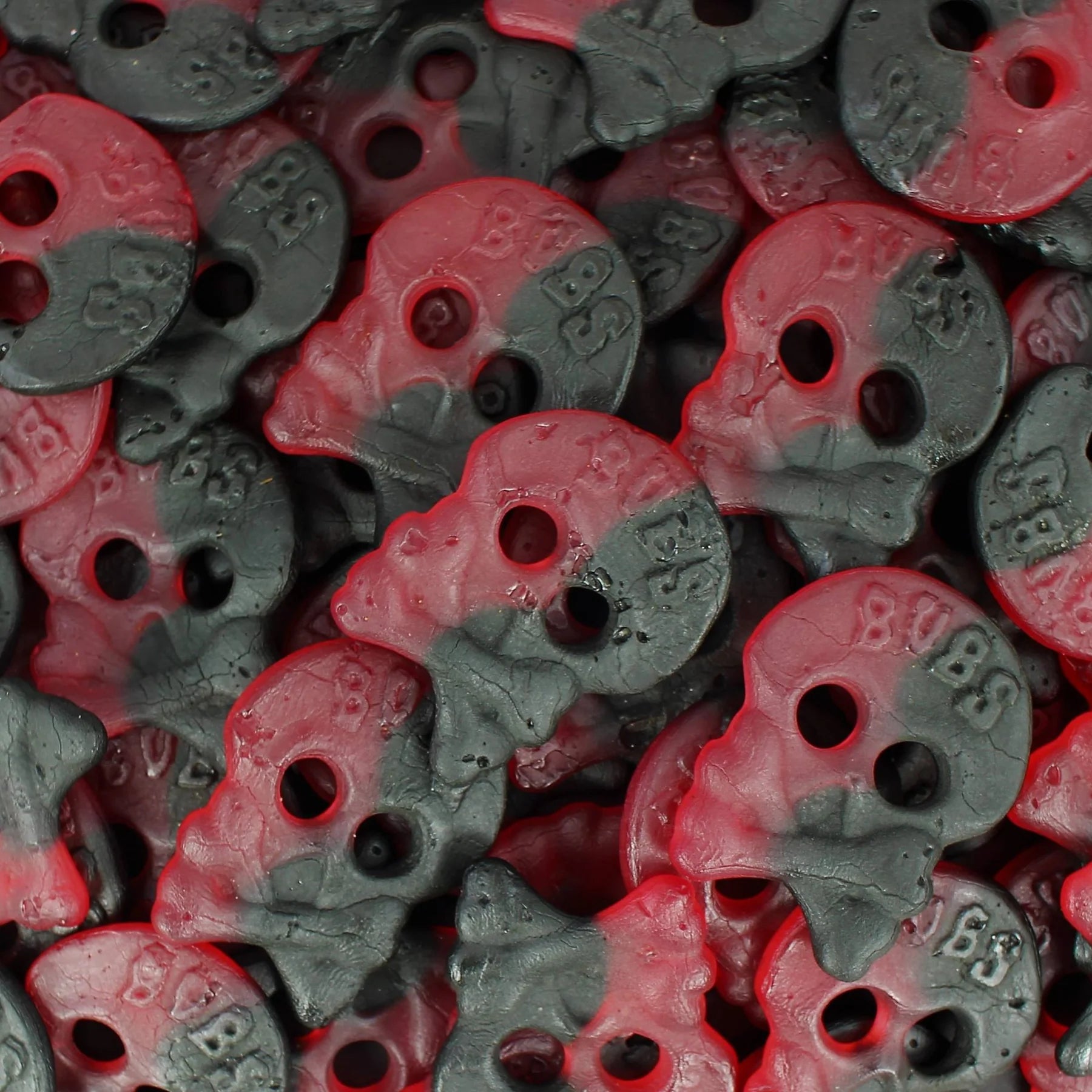 TheJar.Company | Swedish Candy - №18 - Raspberry & Licorice Gelée Skull