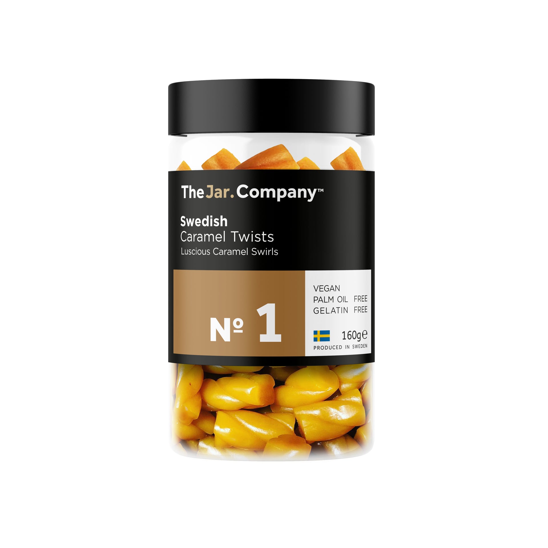 TheJar.Company | Swedish Candy - №1 - Caramel Twists