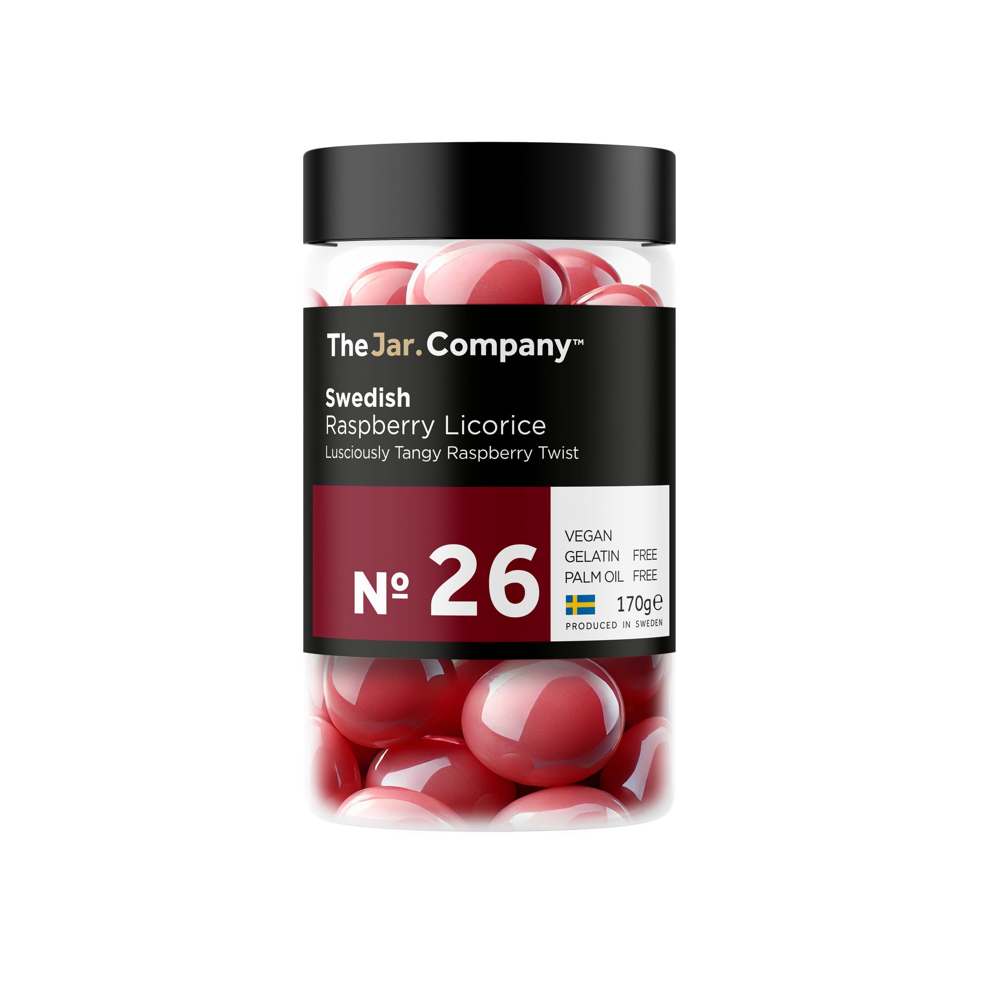 TheJar.Company | Swedish Candy - №26 - Raspberry Licorice