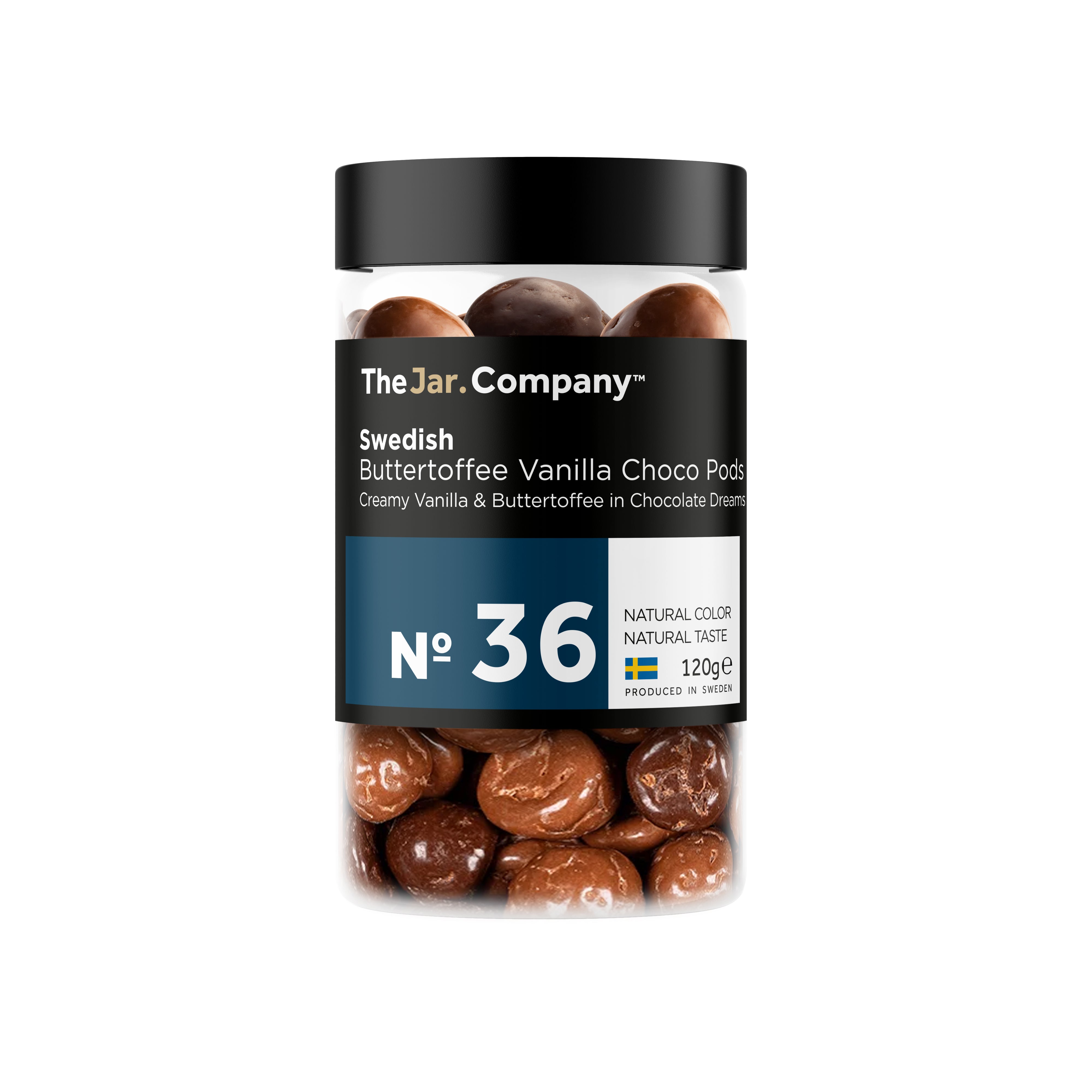 TheJar.Company - Swedish Candy - №36 - Buttertoffee Vanilla Chocolate Pods