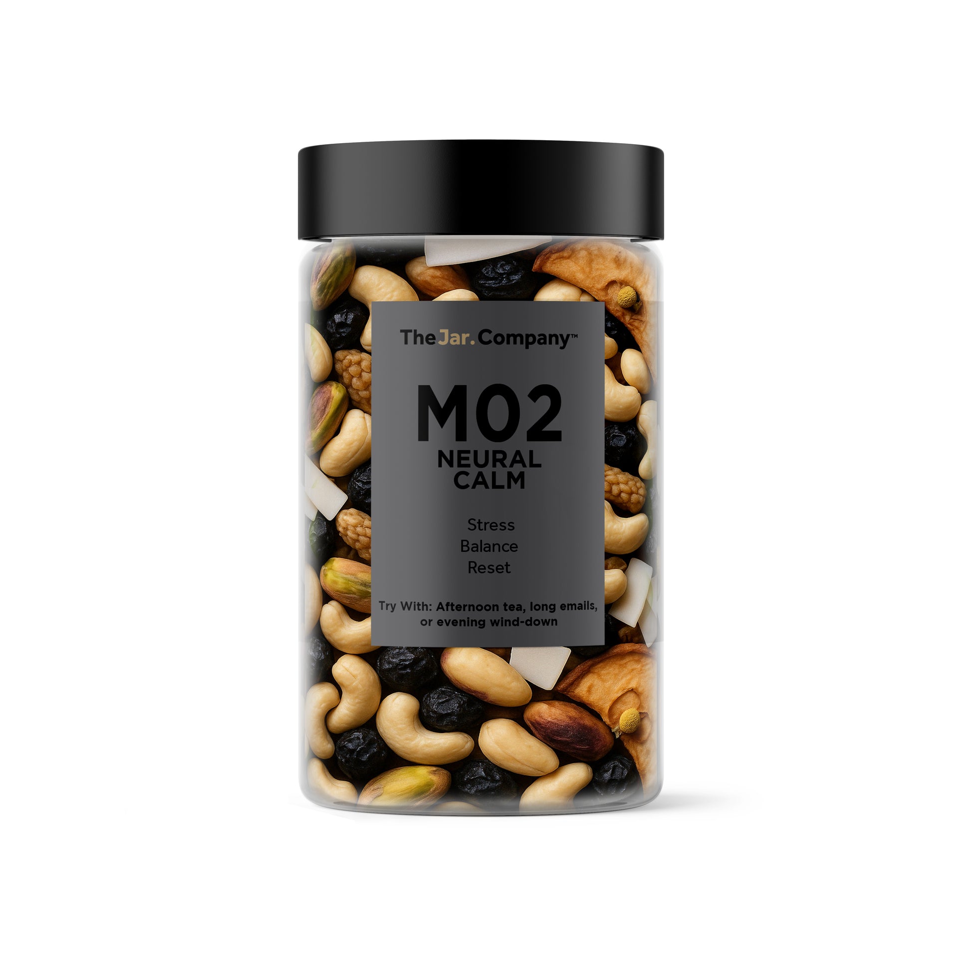 M02 – Neural Calm | Stress-Relief Snack Jar – TheJar.Company