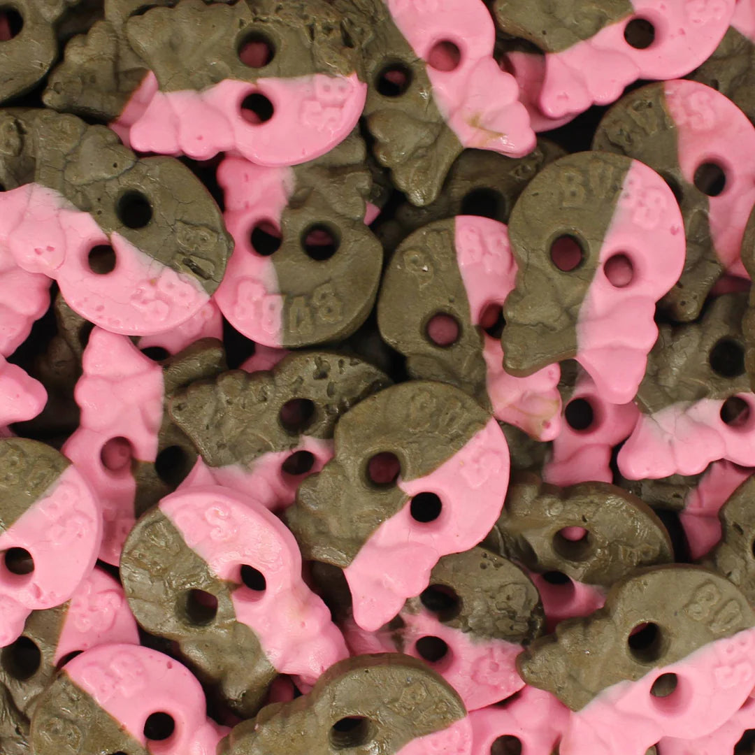 TheJar.Company | Swedish Candy - №13 - Raspberry Licorice Foam Skull